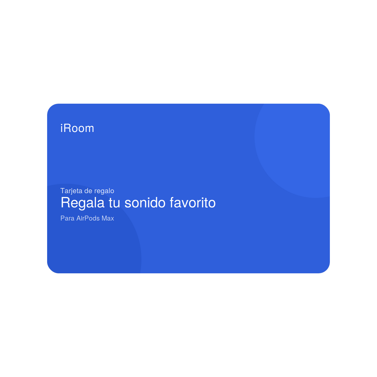 Tarjeta de regalo iRoom